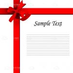 Wrapped ribbon with text template